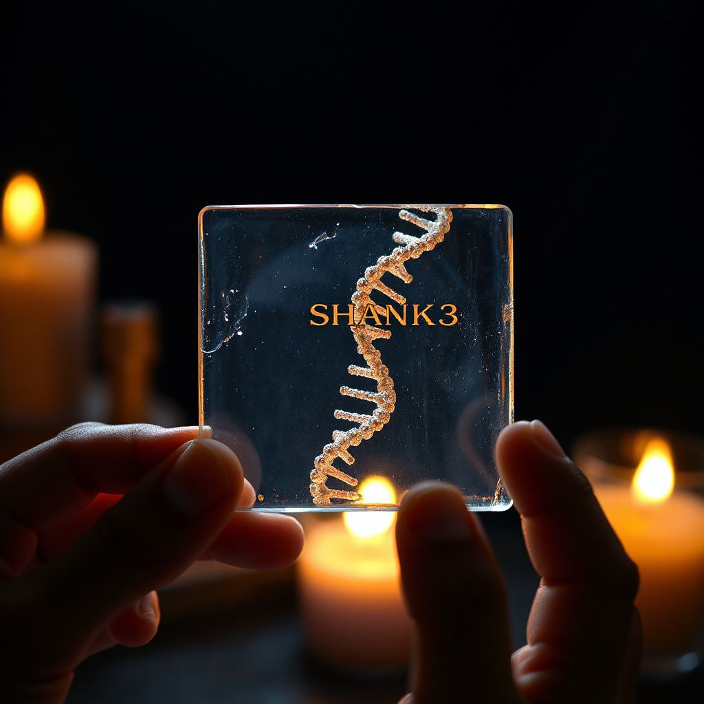 Genética em destaque: cientista analisando amostras de DNA em bancada com microscópio e gráficos