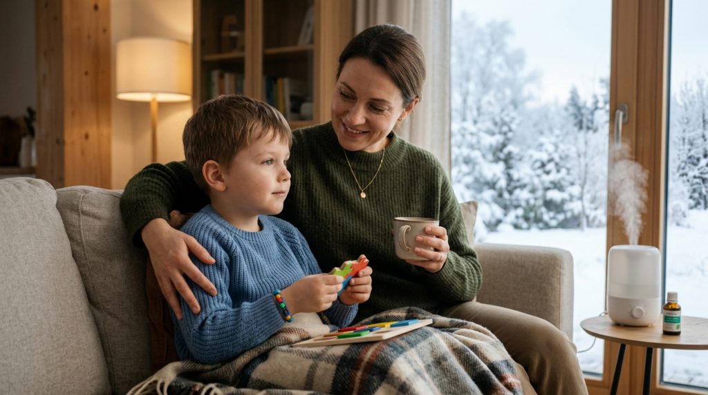 Autismo no inverno: como proteger seu filho das crises respiratórias com medidas eficazes