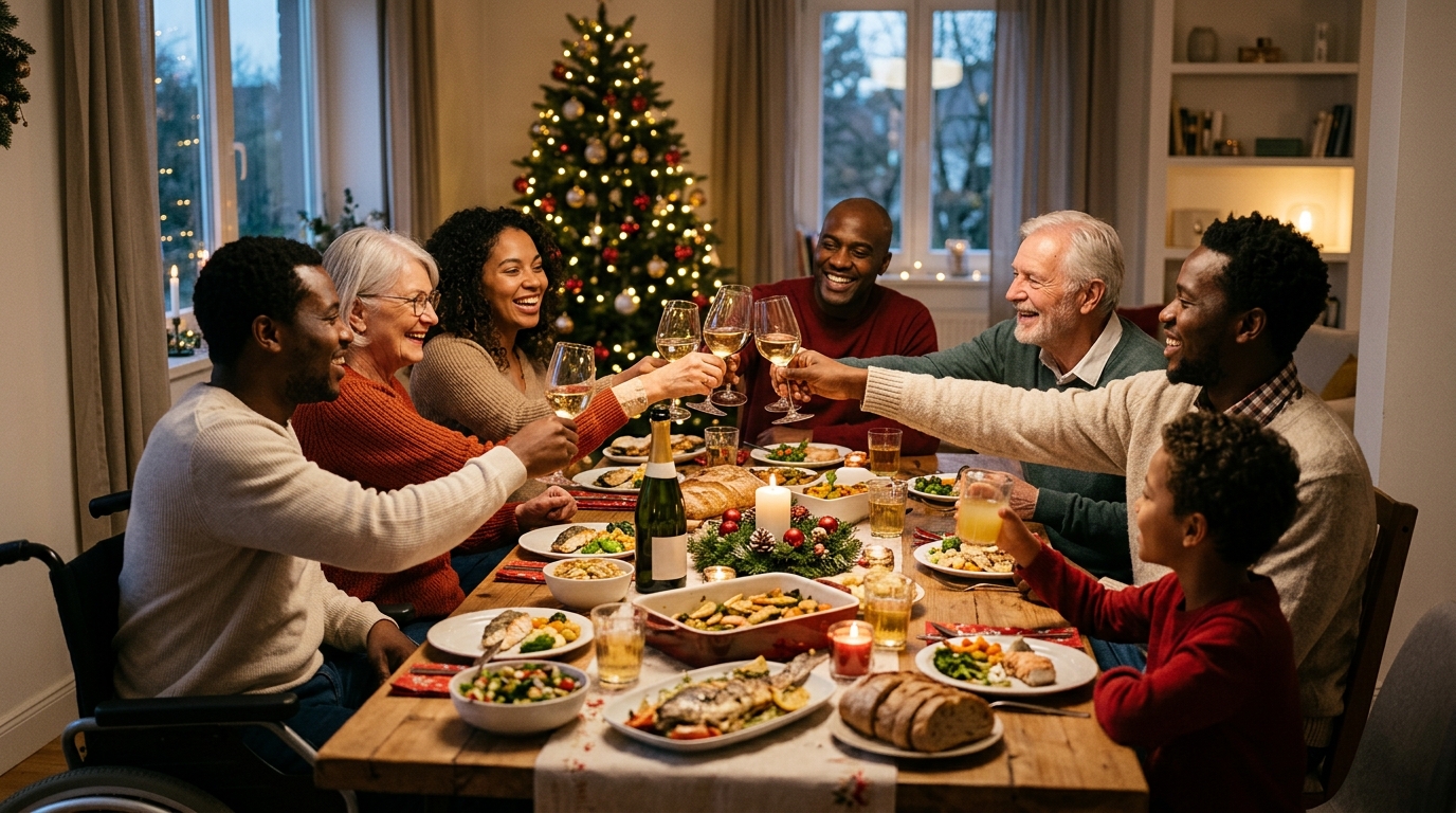Festas de fim de ano: celebre sem estresse e com respeito a todos.