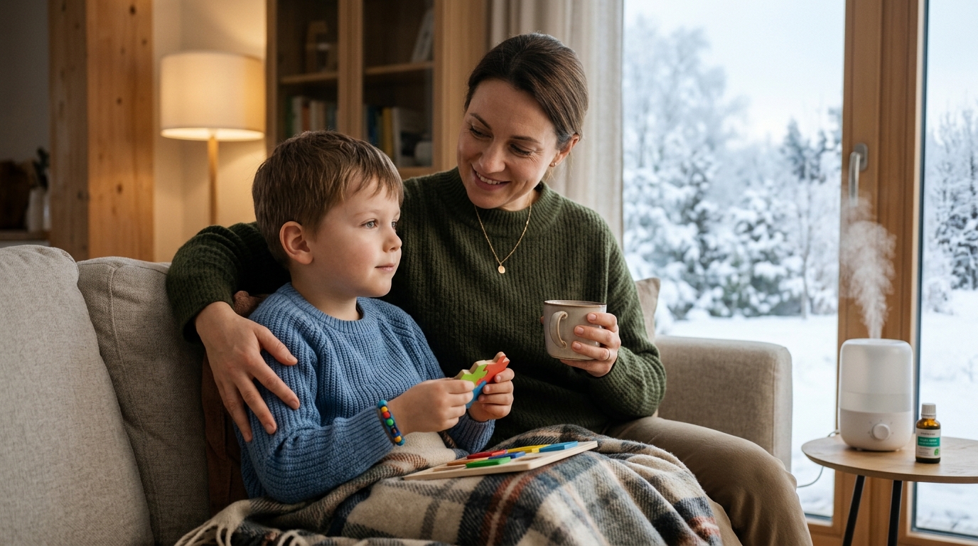 Autismo no inverno: como proteger seu filho das crises respiratórias com medidas eficazes